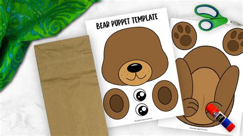 Paper Sack Puppet Templates