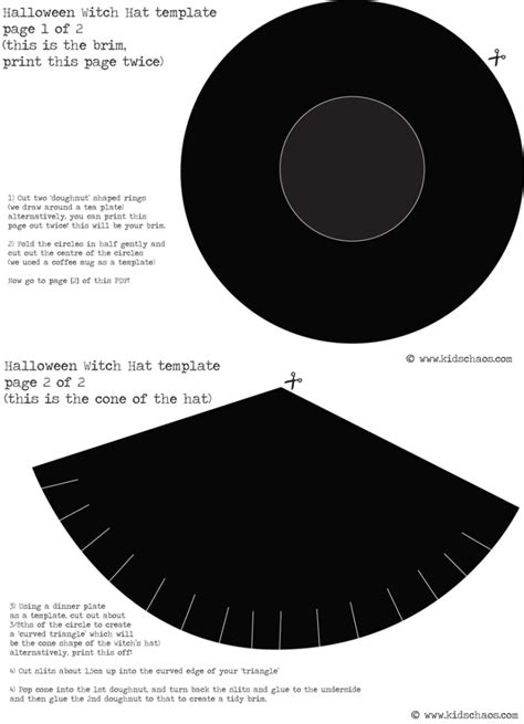 Paper Witch Hat Template