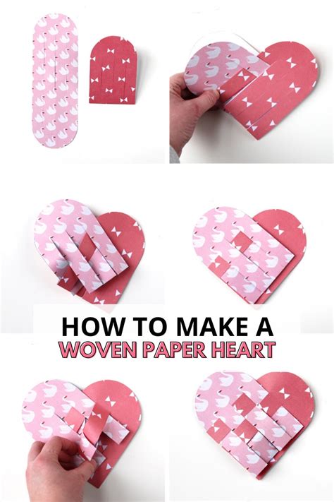 Paper Woven Heart Template
