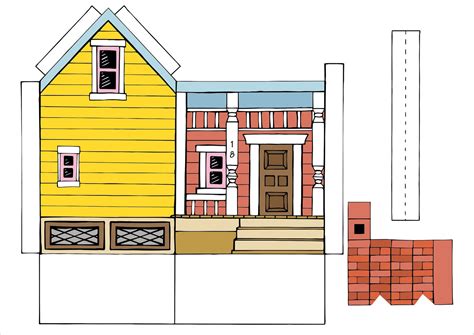 Papercraft House Template