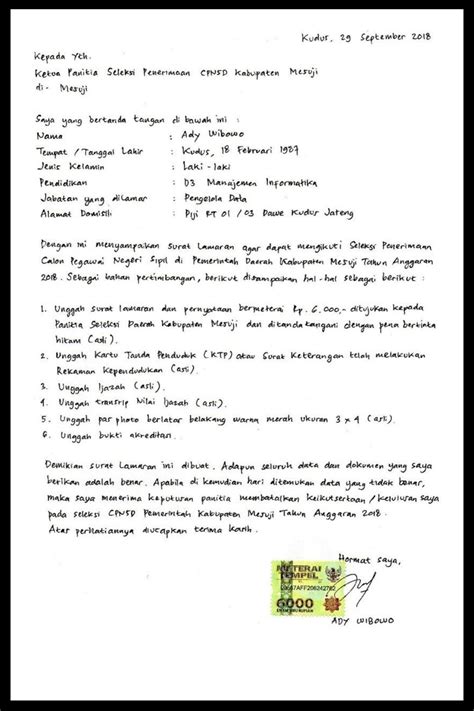 Paragraf Pembuka Surat Lamaran