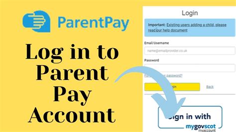 ParentPay.com App account setup