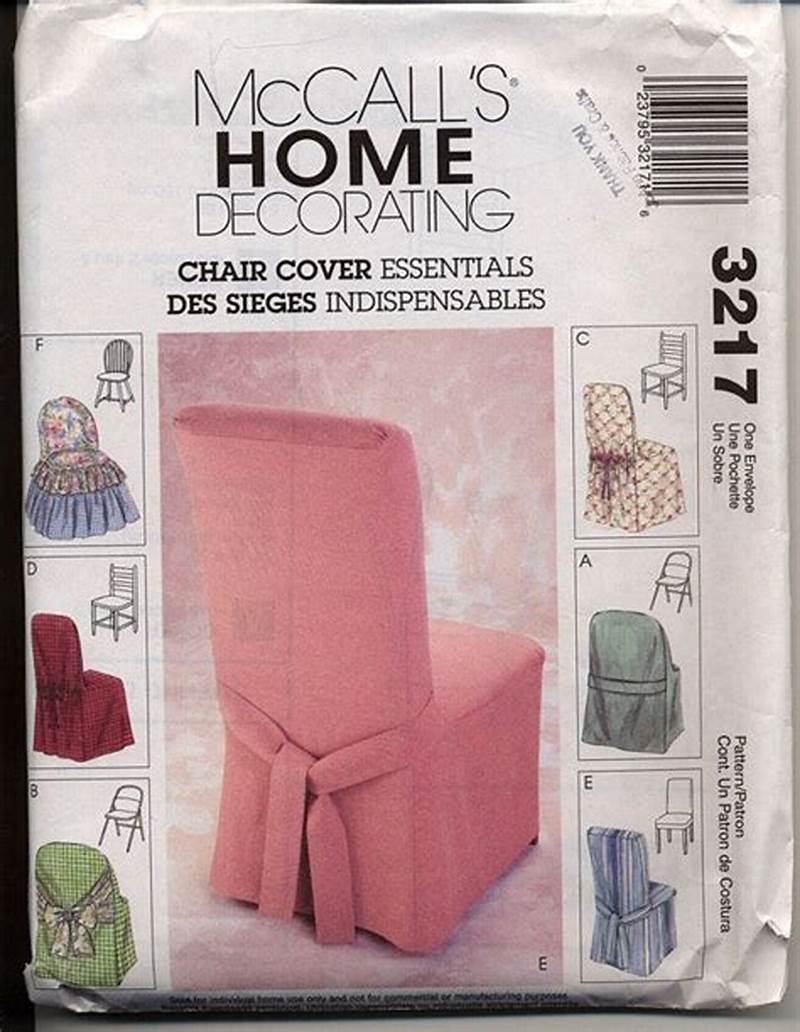 Parson Chair Cover Pattern