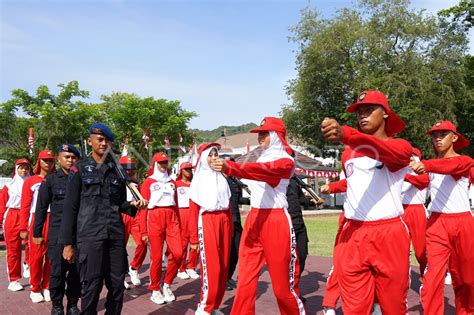 Paskibra team practicing