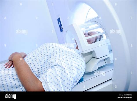 Patient in MRI machine