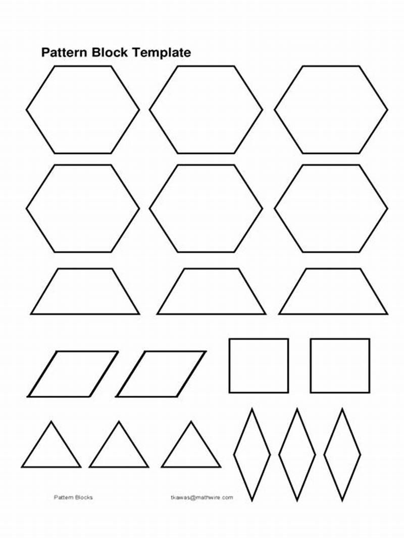 Pattern Blocks Template