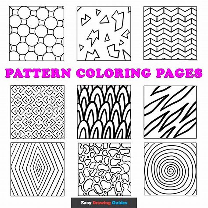 Pattern Coloring Sheets