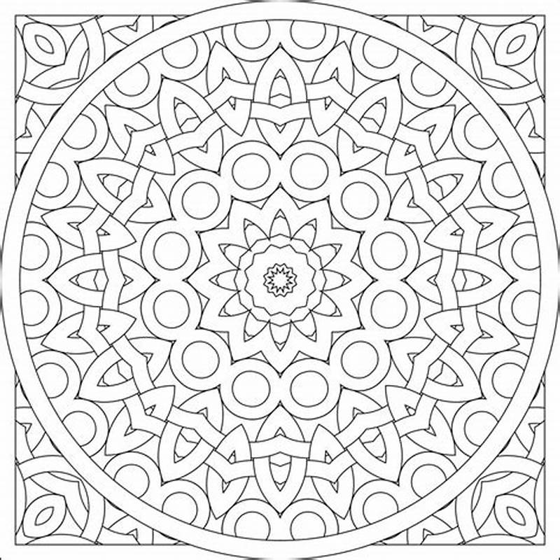 Pattern Colouring Pages