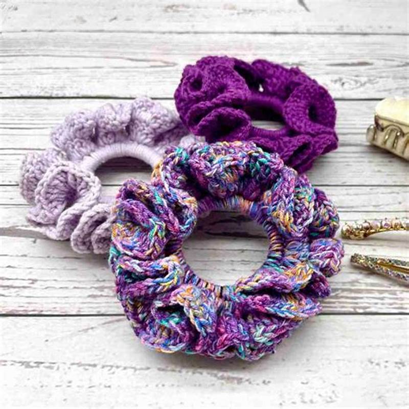 Pattern Crochet Scrunchie