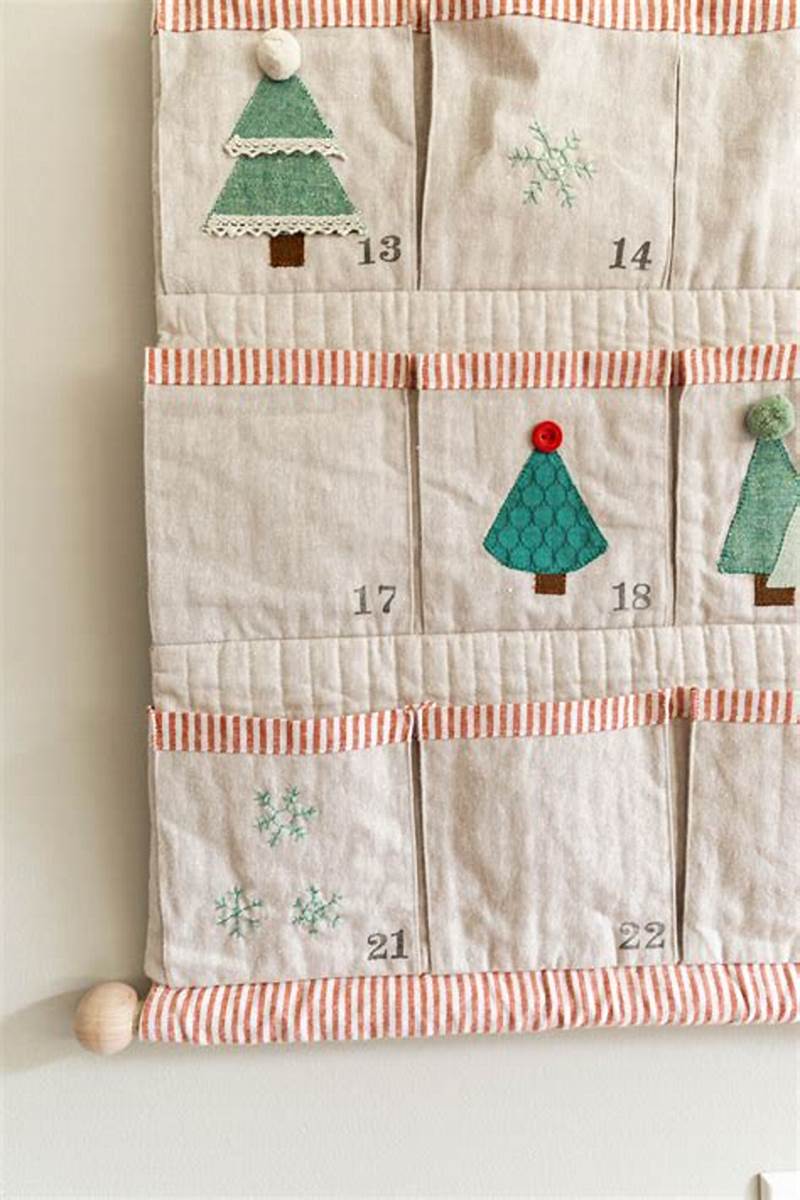 Pattern For Advent Calendar With Pockets