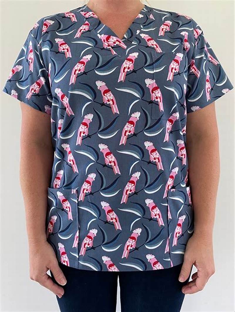 Pattern Scrub Tops
