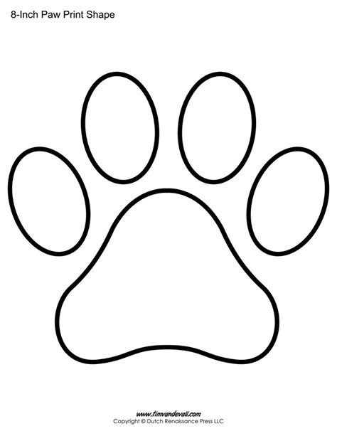 Paw Print Printable