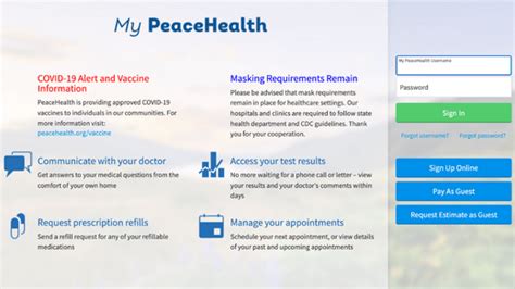 Peace Health My Chart