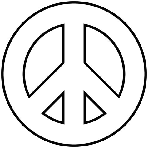 Peace Symbol Template