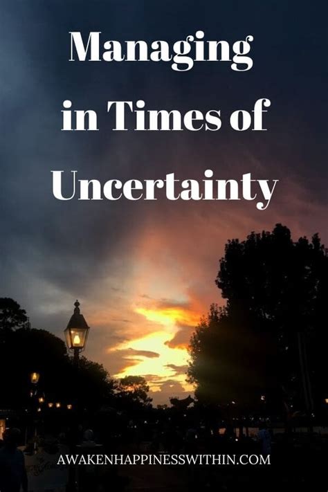 Peace of Mind in Times of Uncertainty