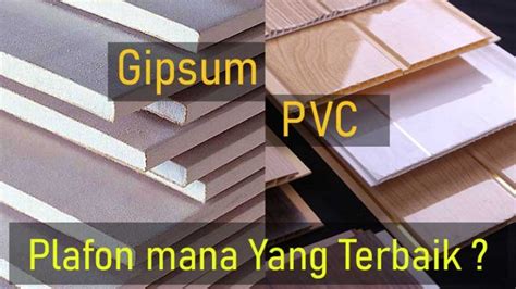 Pemasangan PVC vs Gypsum