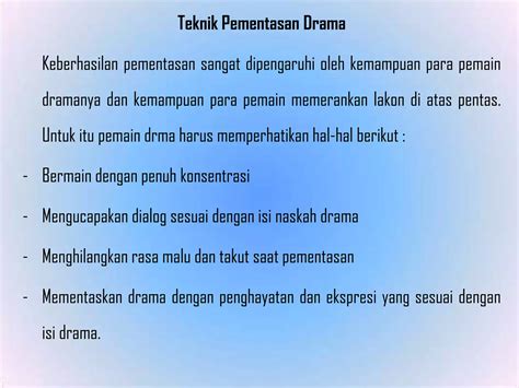 Pementasan Drama