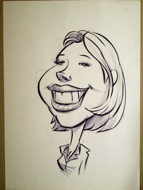 Pencil Caricature Drawing