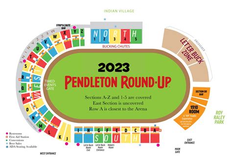 Pendleton Round-up Seating Chart