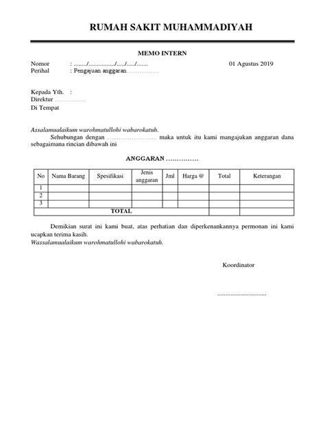 Pengajuan Anggaran