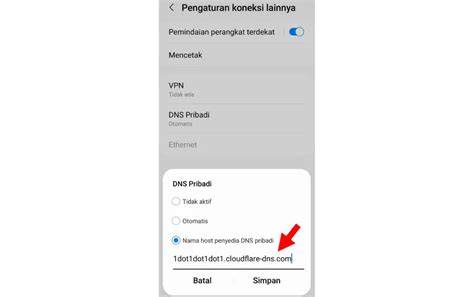Pengaturan DNS Pribadi di Android