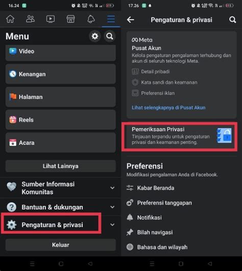 Pengaturan Privasi Facebook