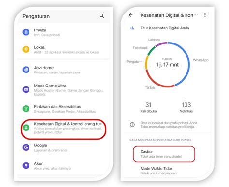 Pengaturan batas waktu aplikasi