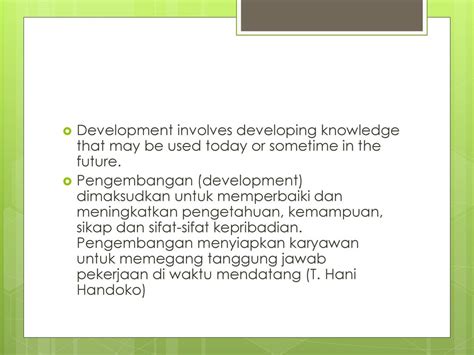 Pengembangan Pengetahuan (Knowledge Development)