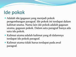 Pengembangan ide pokok
