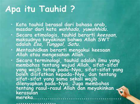 Pengertian Tauhid Islam
