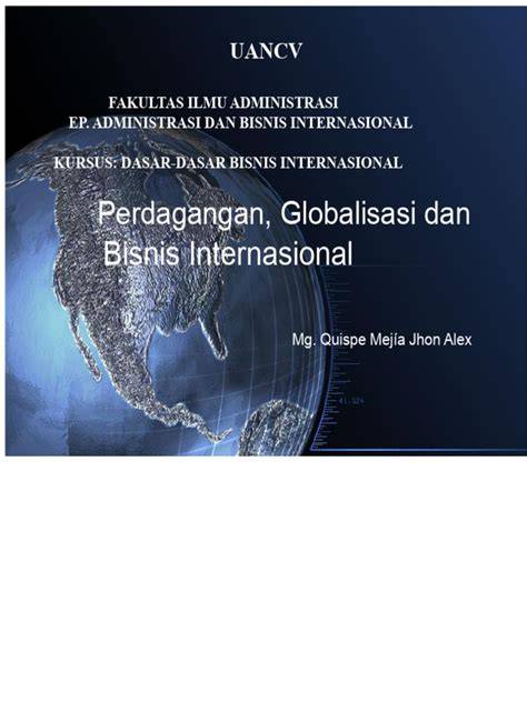 Pentingnya Perdagangan Internasional