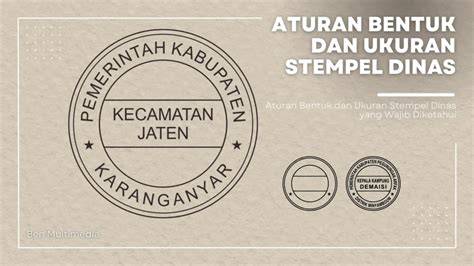 Pentingnya Stempel Dinas