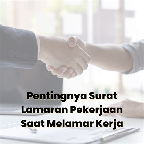 Pentingnya Surat Lamaran Pekerjaan