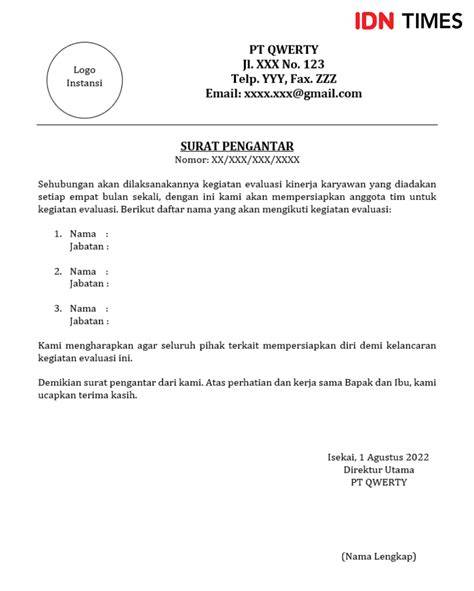 Pentingnya Surat Pengantar