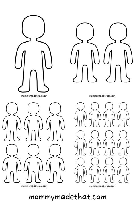 People Outline Template