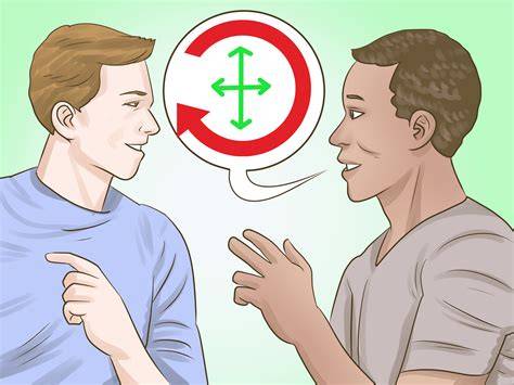 People giving relative direction