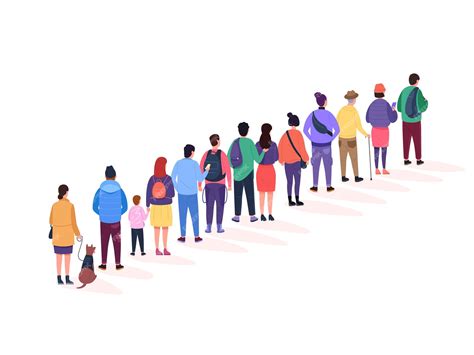 People waiting in line