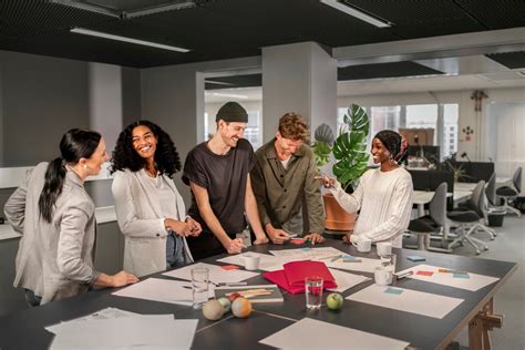 People working in office environment