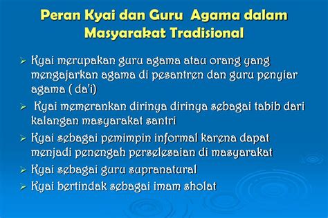 Peran Kyai dalam Masyarakat