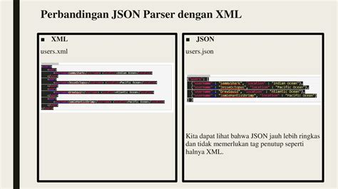 Perbandingan JSON XML