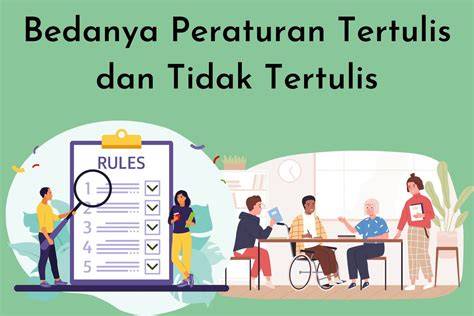 Perbedaan Aturan Tertulis