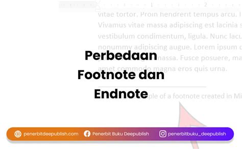 Perbedaan Footnote dengan Endnote
