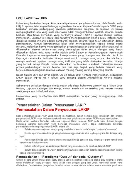 Perbedaan LPPD dan LKLPPD