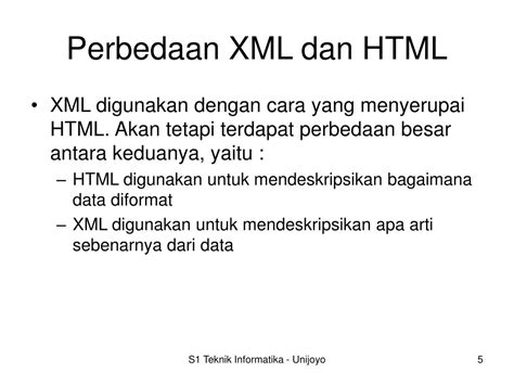 Perbedaan XML dan HTML