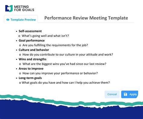 Performance Review Meeting