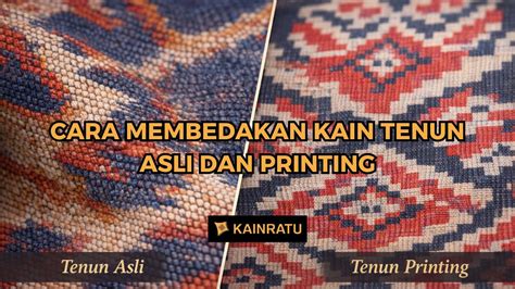 Perhatikan tekstur kain