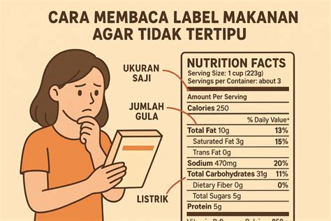 Periksa label makanan