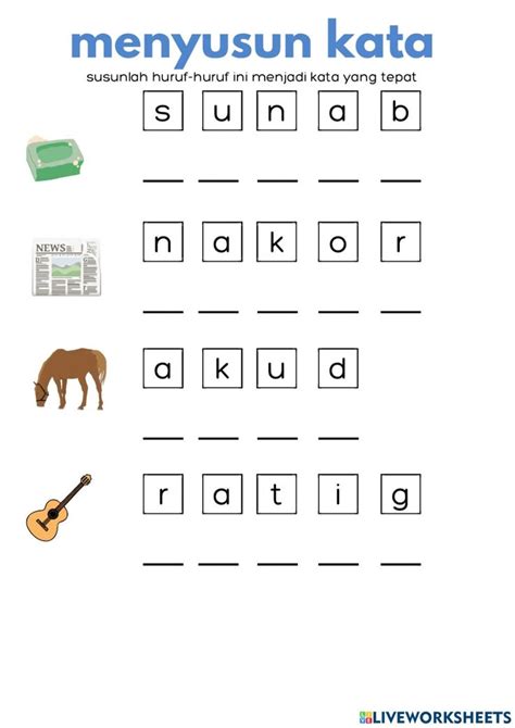 Permainan Menyusun Kata