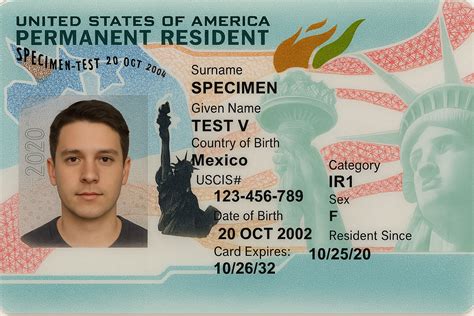 Permanent residence card