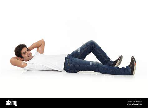 Person lying on back